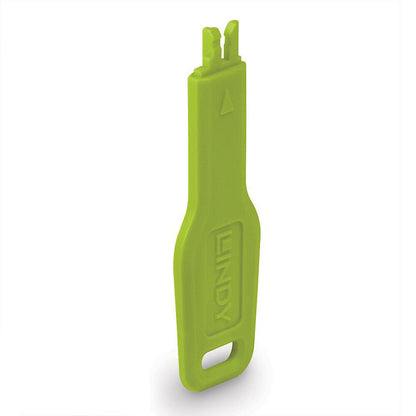 Lindy 47893 RJ45 Port Blocker Key – Green, ABS, CE RoHS Certified