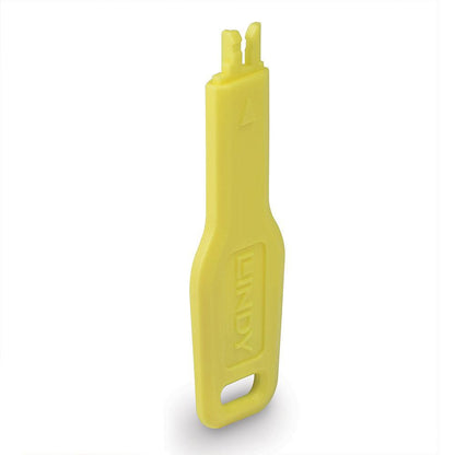 Lindy 47899 RJ45 Port Blocker Key – Yellow, ABS, CE RoHS Certified