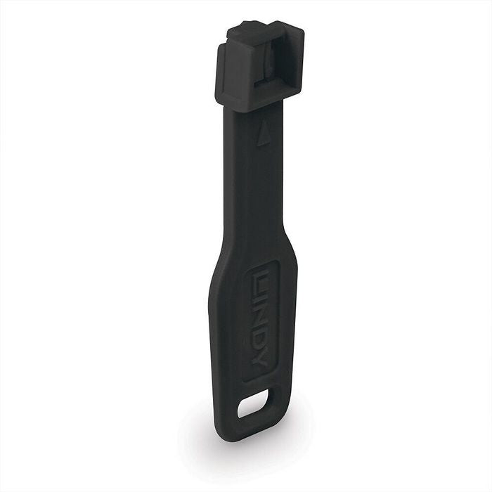 Lindy 47891 Port Blockers – RJ45 Black 10-Pack with Key