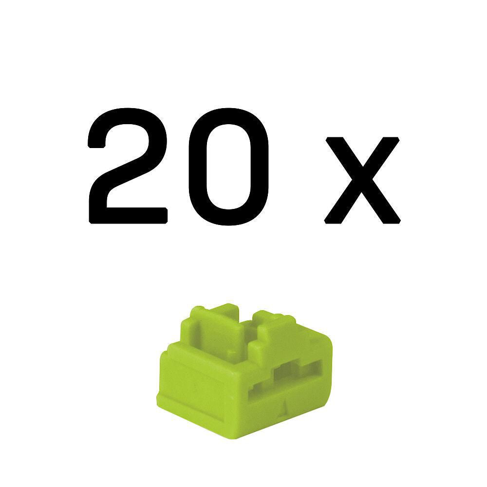 Lindy 47895 RJ-45 Port Blockers – 20 Pack Green | Network Security & Port Protection