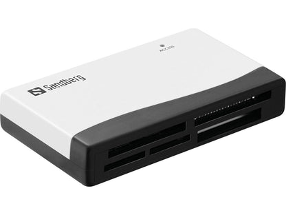Sandberg 133-46 Multi Card Reader – USB, Black/White, 480 Mbit/s