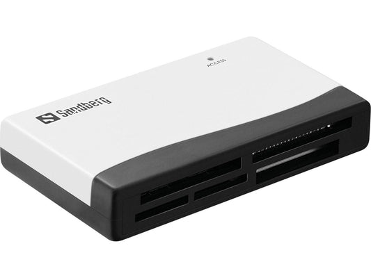 Sandberg 133-46 Multi Card Reader – USB, Black/White, 480 Mbit/s
