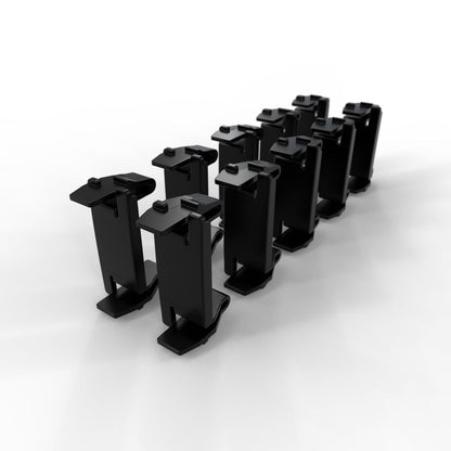 PATCHBOX PBXBLIND Blind Panel 10-Pack – Black Polyoxymethylene Rack Accessory
