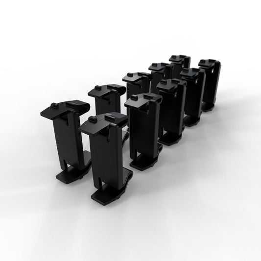 PATCHBOX PBXBLIND Blind Panel 10-Pack – Black Polyoxymethylene Rack Accessory