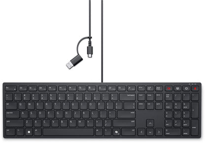 Dell 580-BBSX Pro Wired Collaboration Keyboard KB525C US International QWERTY
