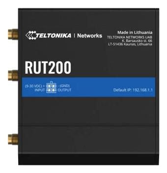 Teltonika Networks RUT200010000 Cellular Router – 4G LTE, Wi-Fi, 2x RJ-45, SIM Slot