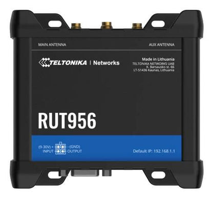 Teltonika Networks RUT956200100 Industrial Cellular Network Router – WiFi/4G CAT4, 5 Antennas