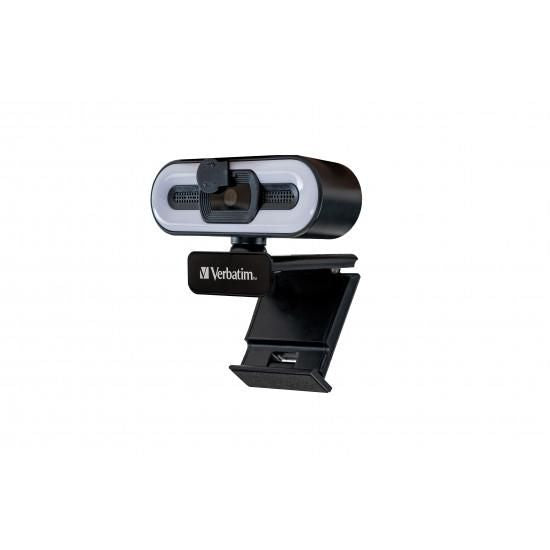 Verbatim 49579 Webcam – Full HD 1920x1080 USB 2.0 Clip-On Black