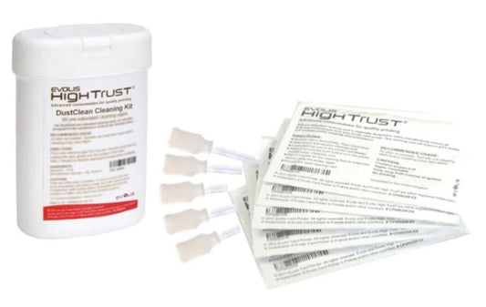 Evolis A5011 Printer Cleaning Kit – Print Head Cleaning, 60 Sheets, White