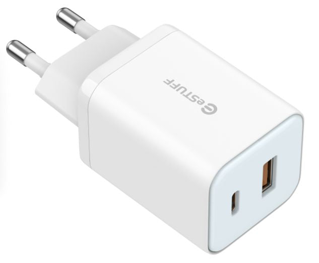 eSTUFF ES635065-BULK-ITH Smart Device Charger – USB-C PD 65W & USB-A 27W EU Plug
