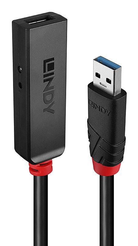 Lindy 43401 USB 3.0 Active Extension Slim – 5m Type-C Repeater Lead
