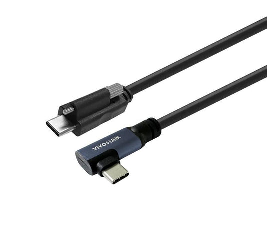 Vivolink PROUSBCMMS7A USB-C Cable 7m – USB 3.2 Gen 2x2, 20Gbps, 100W Power Delivery, Angled, Black
