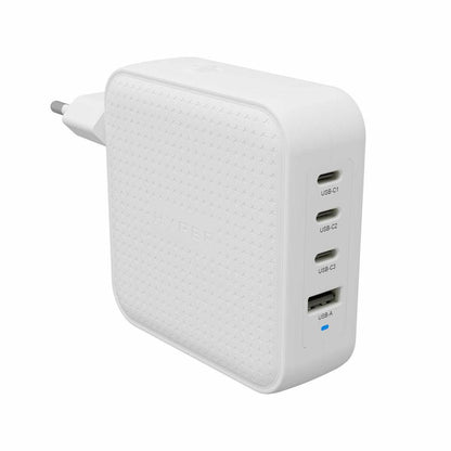 Hyper HJ1002WHWWGL Smart Device Charger – 100W GaN USB-C Fast Charger White