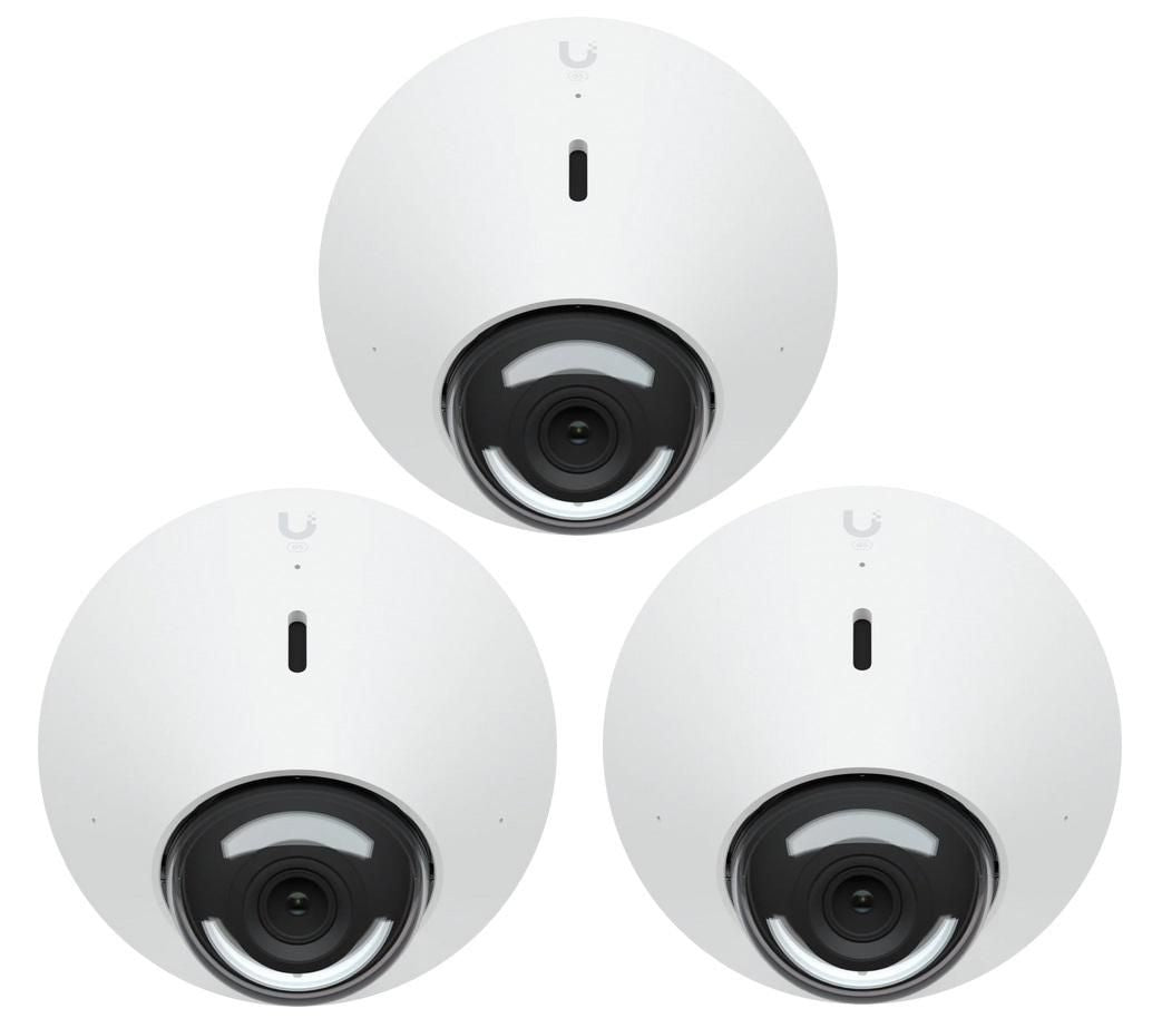 Ubiquiti UVC-G5-DOME-3 IP Camera 3-Pack – 5MP 2K HD Dome, Night Vision