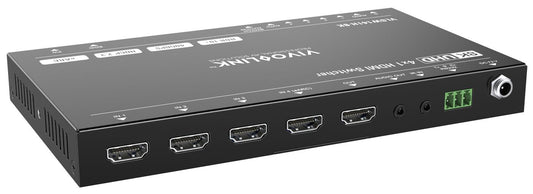 Vivolink VLSW141H-8K AV Switch – 4x1 HDMI 8K@60Hz HDR 40Gbps
