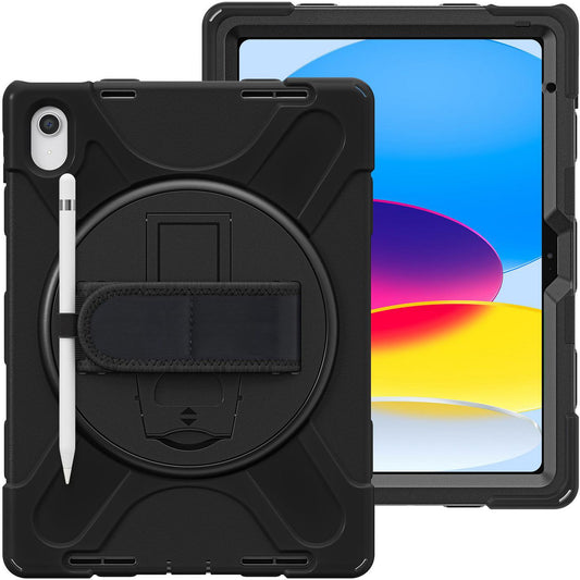 eSTUFF ES683300-BULK Tablet Case – 10.9" Black Shockproof Full Body Defender Cover
