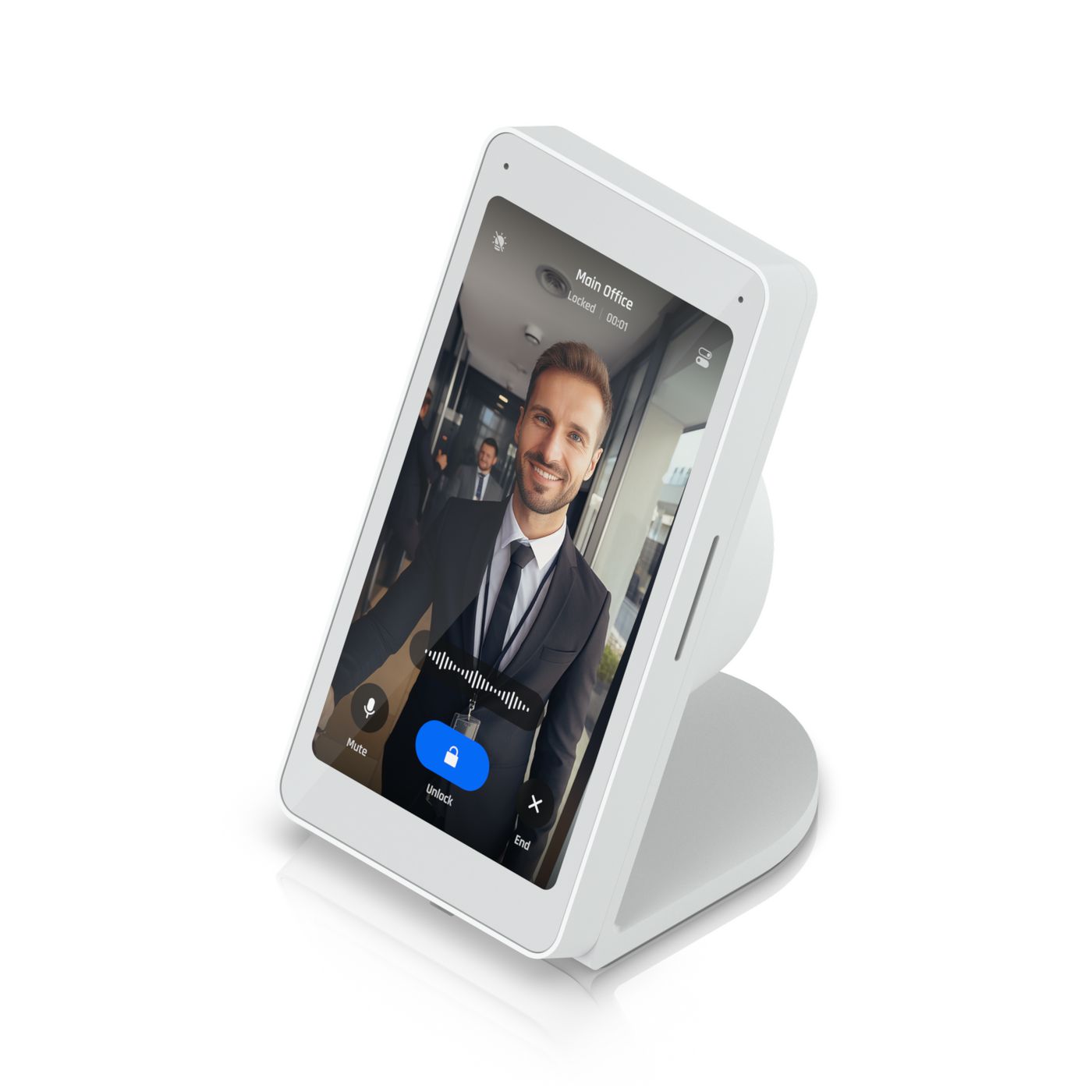 Ubiquiti UACC-INTERCOM-VIEWER-TS Intercom Accessories Table Stand – Aluminium, White
