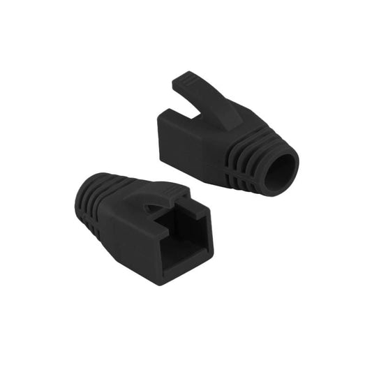 MicroConnect CONB85S Strain Relief Boot for Cat7 Cables Up to 8.5mm – Black (50 Pack)
