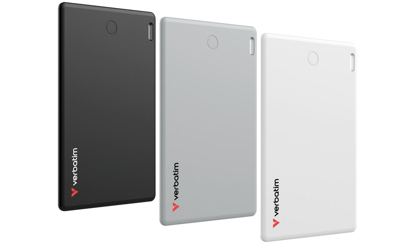 Verbatim 32141 Bluetooth Item Finder – My Finder Card 3 Pack Black/Silver/White