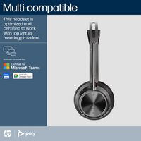 HP 9T9J6AA#AC3 Headset – USB-C/A Adapter, Charging Stand, ANC, 1 Year Warranty