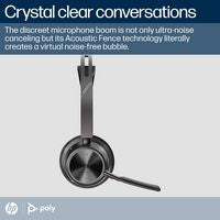 HP 9T9J6AA Voyager Focus 2 USB-C Bluetooth Headset with Charging Stand