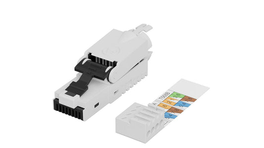 Lanview RJ45 UTP Plug Cat6a – AWG22-24 Solid/Stranded, Zinc-Alloy Shielded