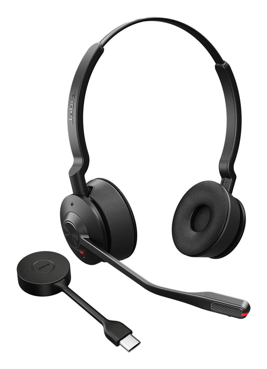 Jabra 9659-430-111 Engage 55 SE Stereo Headset – Wireless USB-C, Black