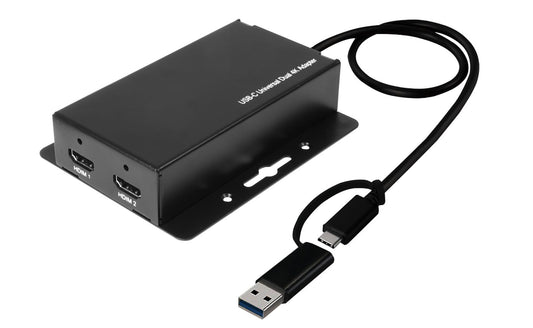 Vivolink VLUSB3HDMIX2 Video Capturing Device – USB-C/USB-A 4K 60Hz Display Adapter