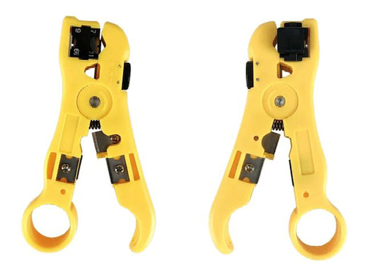 Lanview LVN125455 Cable Stripping Tool – Network Wire Cutter Yellow