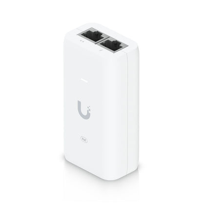 Ubiquiti U-POE PoE Adapter – 15W, Gigabit Ethernet, Active PoE, White
