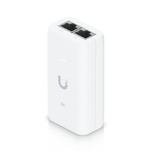 Ubiquiti U-POE PoE Adapter – 15W, Gigabit Ethernet, Active PoE, White