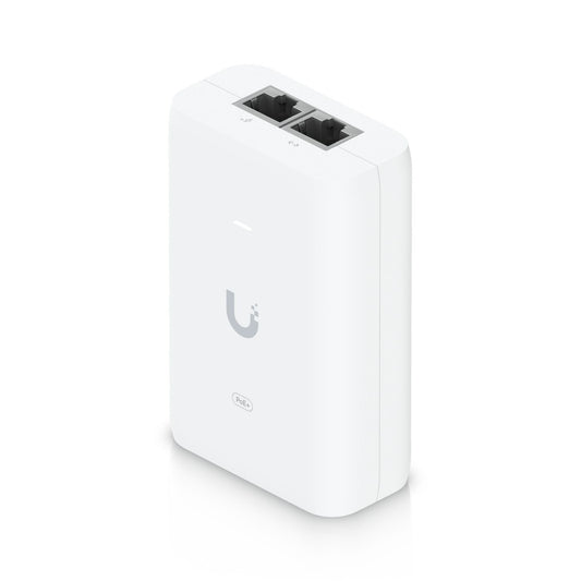 Ubiquiti U-POE+ PoE+ Adapter – 30W 48V DC Gigabit Ethernet Power Supply