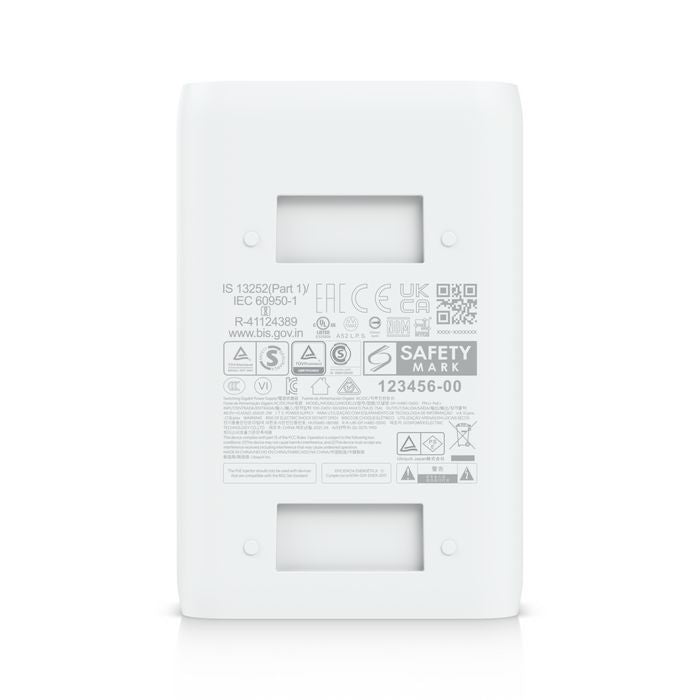 Ubiquiti U-POE+ PoE+ Adapter – 30W 48V DC Gigabit Ethernet Power Supply