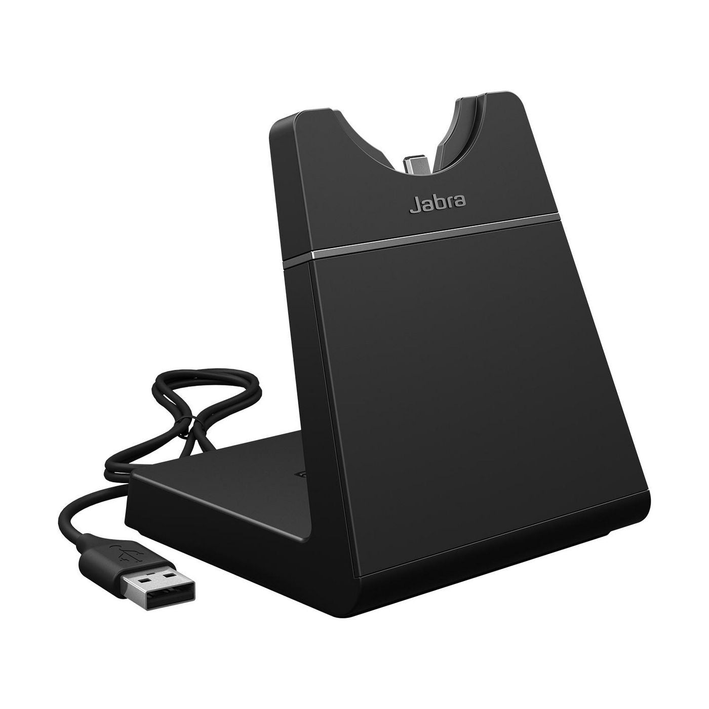 Jabra 14217-01 Desk Stand – Headset Stand, USB-A, Black