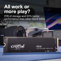 Crucial CT1000P310SSD8 1TB M.2 PCIe Gen4 NVMe Internal SSD – 7100MB/s