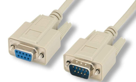 MicroConnect SCSEHN15 Serial Cable 15m DB-9 Male to Female Grey