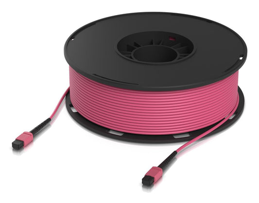 Ubiquiti UACC-OFC-MA-MPMP-100M OM4 MPO-12 UPC Fibre Optic Cable 100m Rose