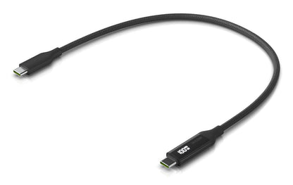 Ubiquiti UACC-CABLE-USB-100W-0.3M-BK USB-C Cable 100W 0.3m Braided Black/Grey