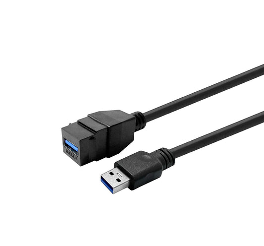 Vivolink USB 3.0 A-Female to A-Male Cable – 2m, 5Gbps, Black