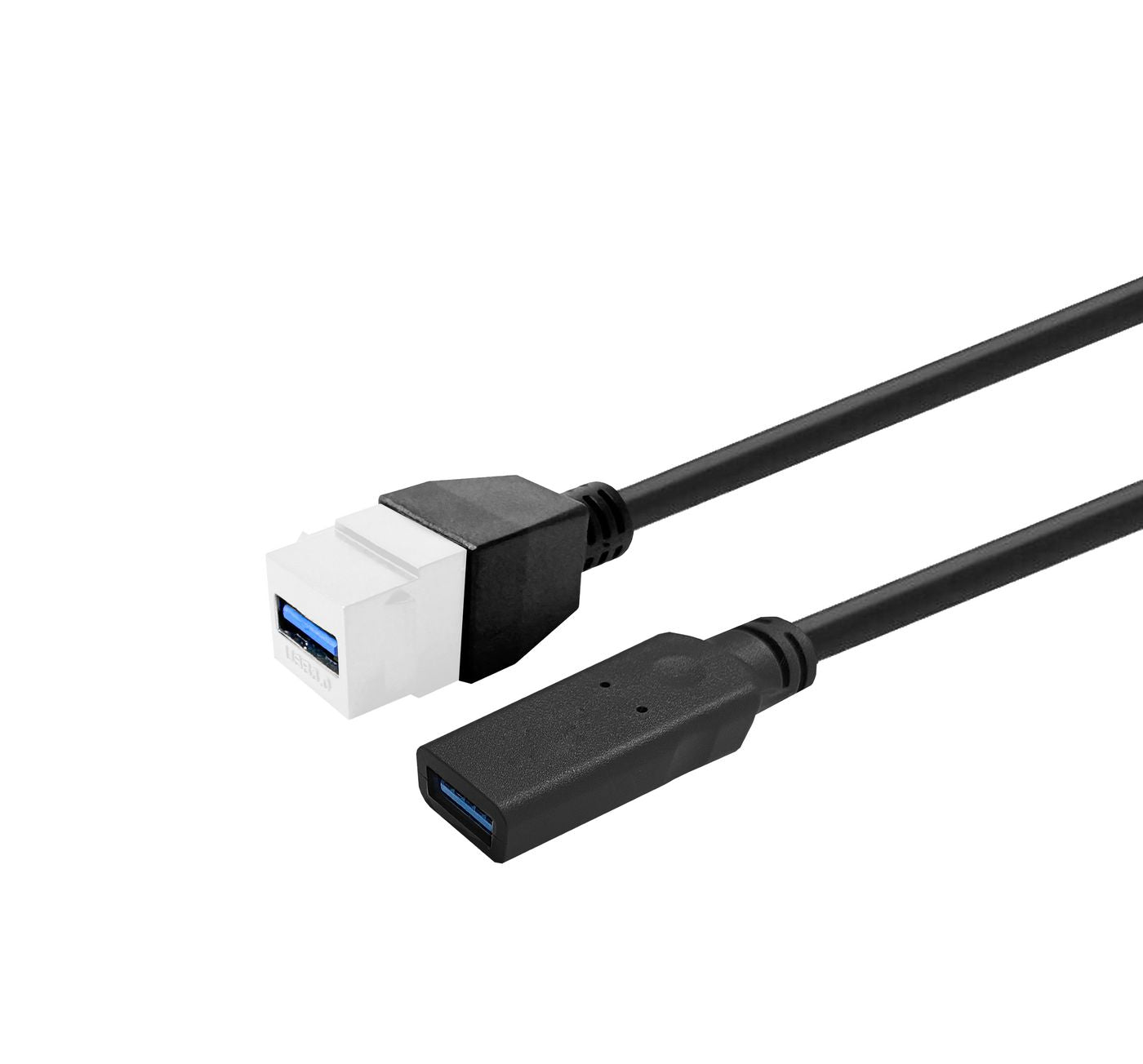 Vivolink PROKEYUSB3AFF0.2W USB 3.0 A-Female to A-Female Keystone Adapter – 0.2m, 5Gbps, 5W