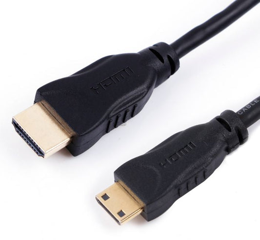 MicroConnect High Speed HDMI 2.0 A to Mini C Cable – 5m, 4K@60Hz, Ethernet, Black
