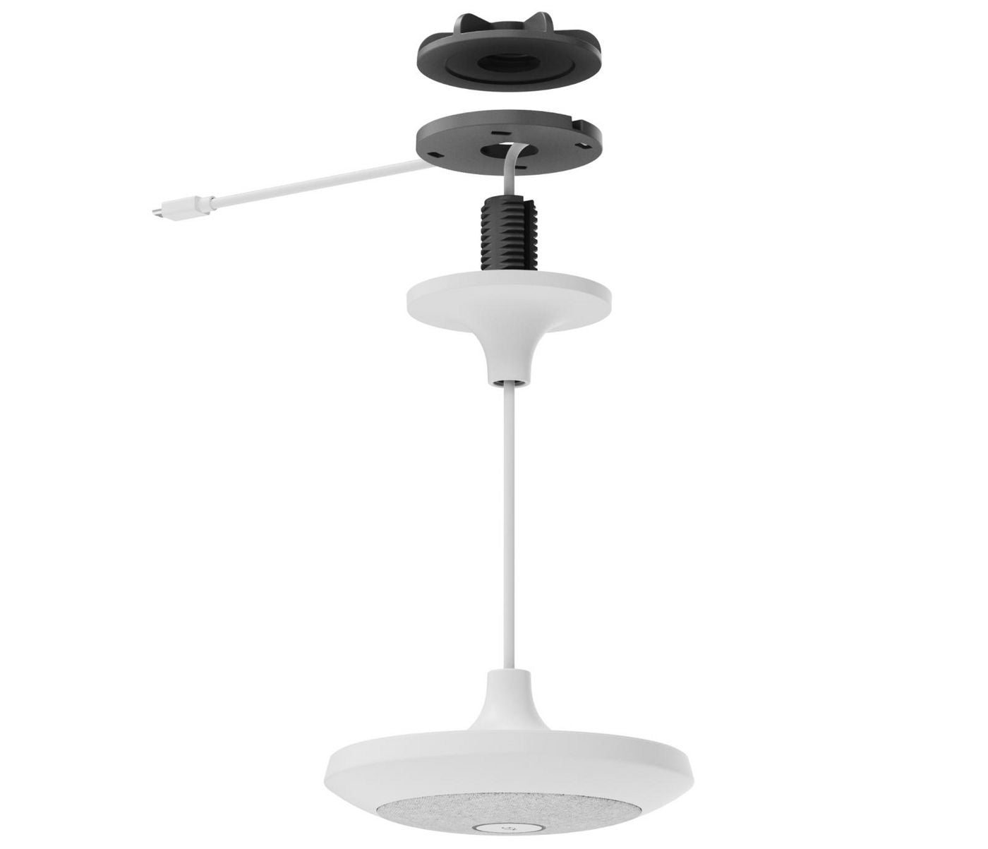 Logitech 952-000123 Mic Pod Pendant Mount – Suspension Mount White