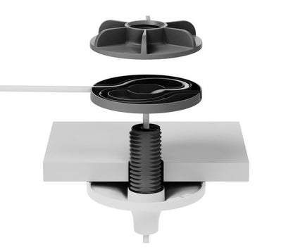 Logitech 952-000123 Mic Pod Pendant Mount – Suspension Mount White
