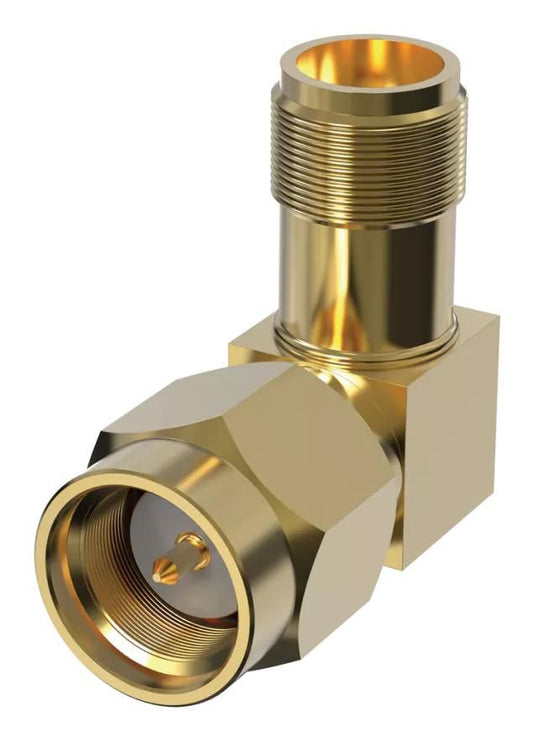 Axis TU6002 Right-Angle SMA Adapter 10-Pack – Gold 90° Cable Adapter