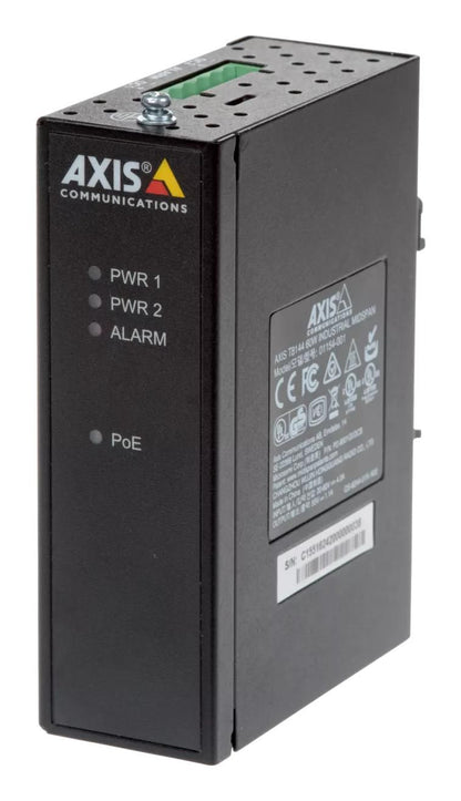 Axis 01154-001 T8144 60W Industrial Midspan PoE Adapter – 1-Port, Black