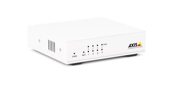Axis 02101-002 Network Switch – Unmanaged PoE 4-Port Metal Housing