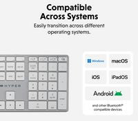 Hyper HS2310NO Bluetooth Wireless Keyboard Nordic Layout – Full-Size, LED Backlit