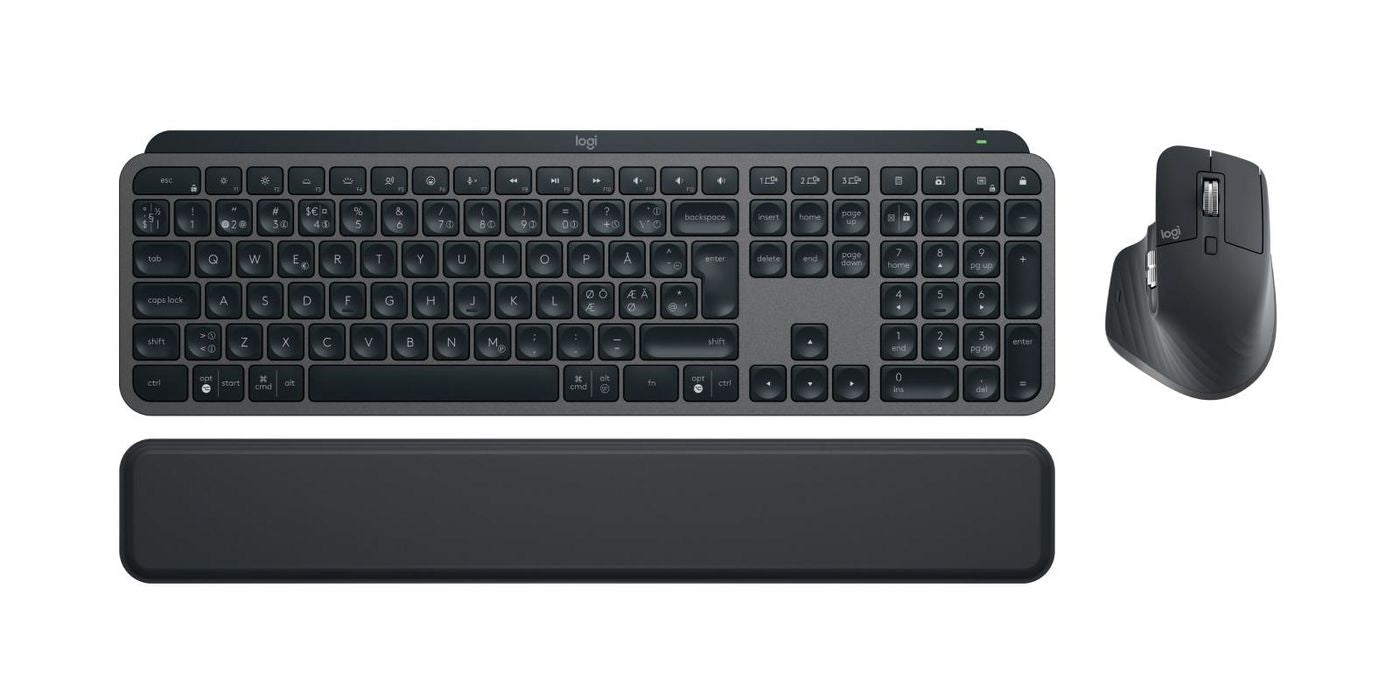 Logitech 920-011612 MX Keys S Combo – Wireless Keyboard and Mouse Set Nordic