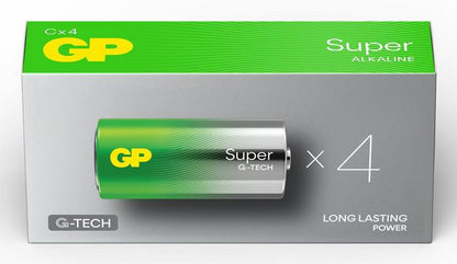 GP 151485 Super Alkaline C Battery 1.5V – 4-Pack