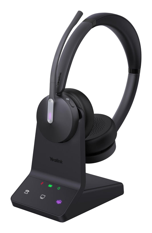 Yealink 1208674 WH64 Dual Teams Headset – Wireless DECT Bluetooth, Black